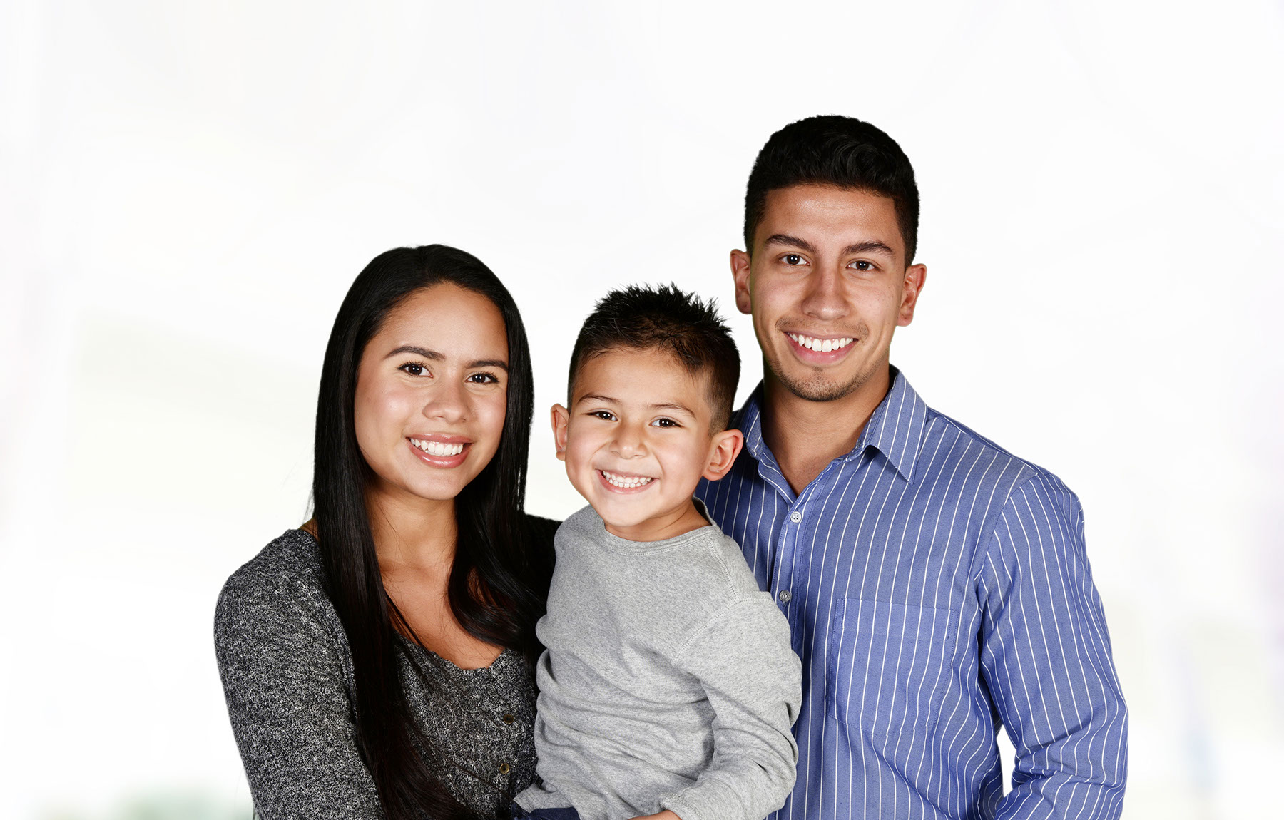 family smiling